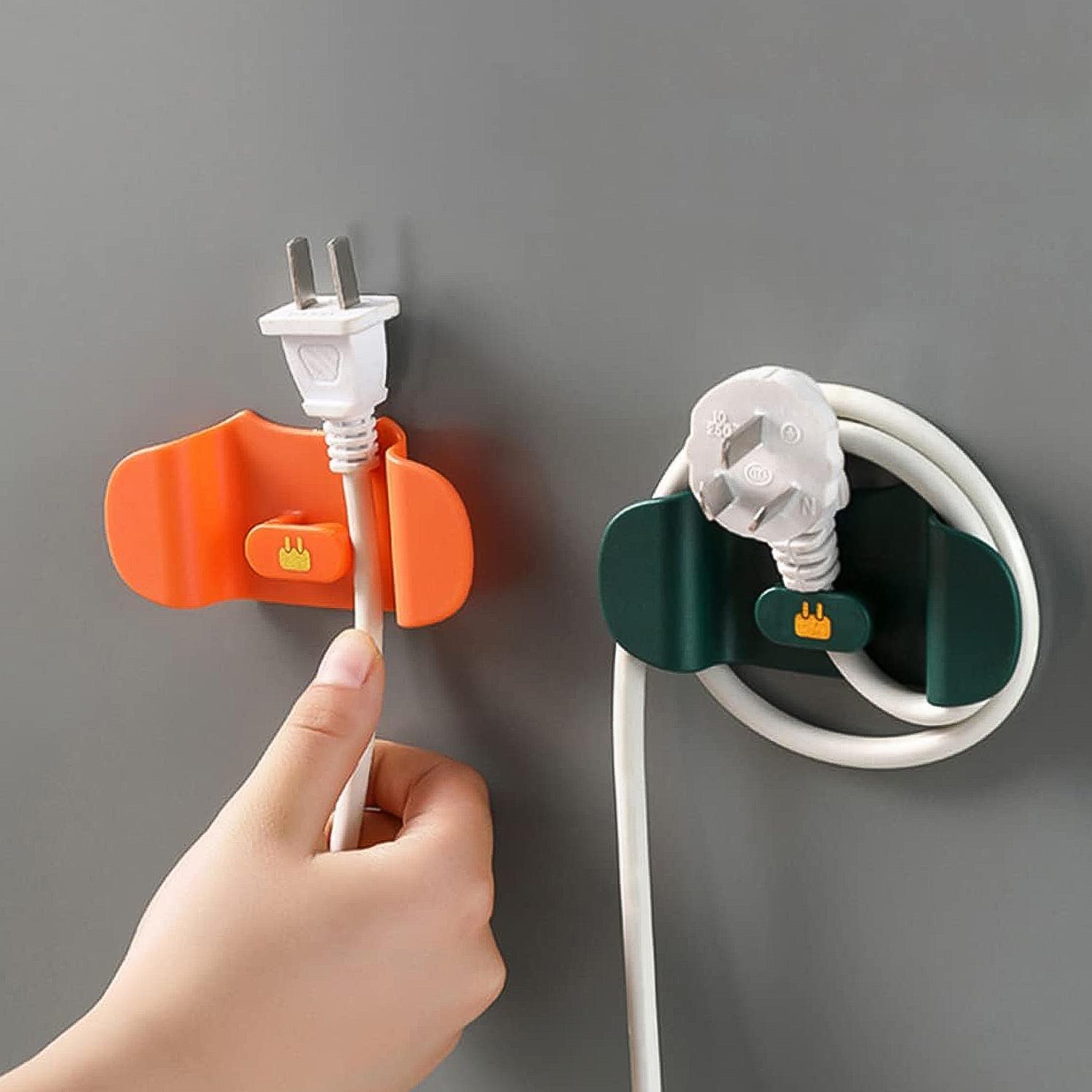 Wall Mounted Plug Holder Hook (1 Pc) Wall Mounted Plug Holder Hook (1 Pc)